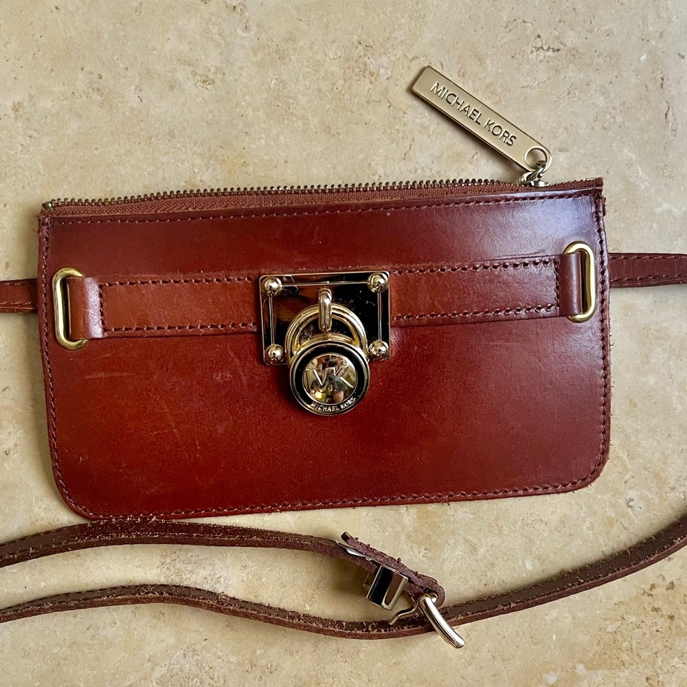 leather belt bag from rare Michael Kors